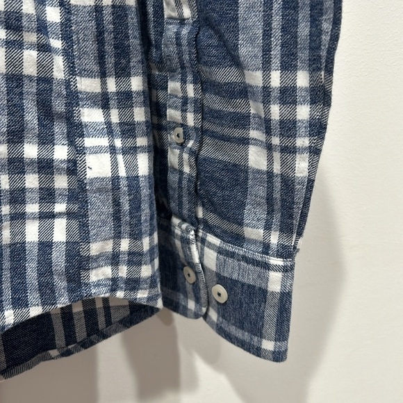 UNTUCKit Morenillo Plaid Flannel Button-Up Shirt new with our tags large blue - Picture 5 of 6